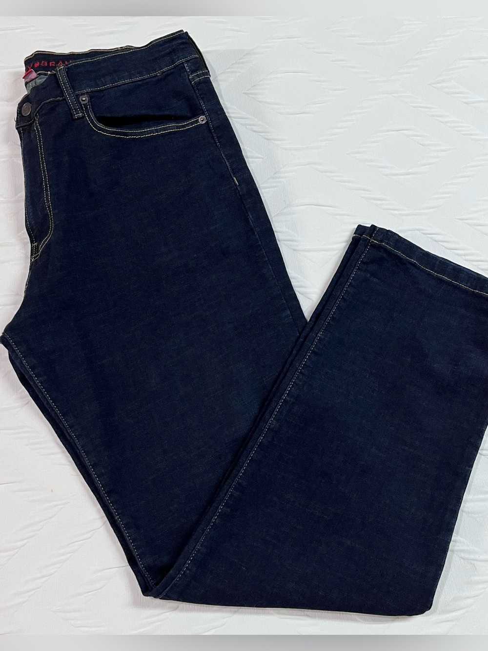 Lucky Brand Men’s Dark Blue Straight Leg Jeans 34X32 - Picture 2 of 6